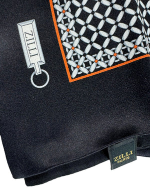 Zilli Silk Pocket Square B