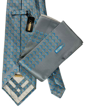 Zilli genuine Tie & Matching Pocket Square Set 