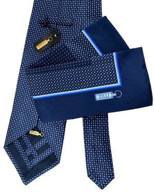 Zilli authentic Tie & Matching Pocket Square Set 