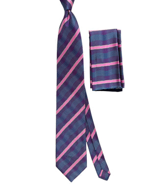 Zilli Tie & Matching Pocket Square Set 