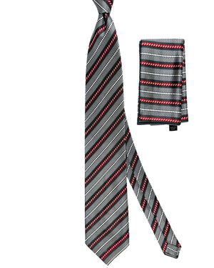 Zilli genuine Tie & Matching Pocket Square Set 