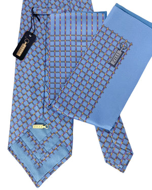 Zilli genuine Tie & Matching Pocket Square Set 