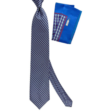 Zilli Tie & Matching Pocket Square Set 