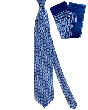 Zilli Tie & Matching Pocket Square Set 