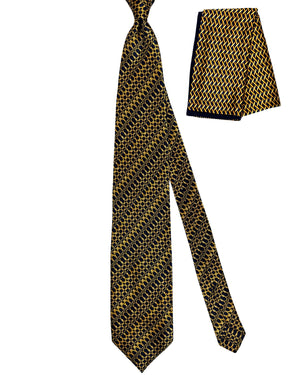 Zilli Tie & Matching Pocket Square Set 