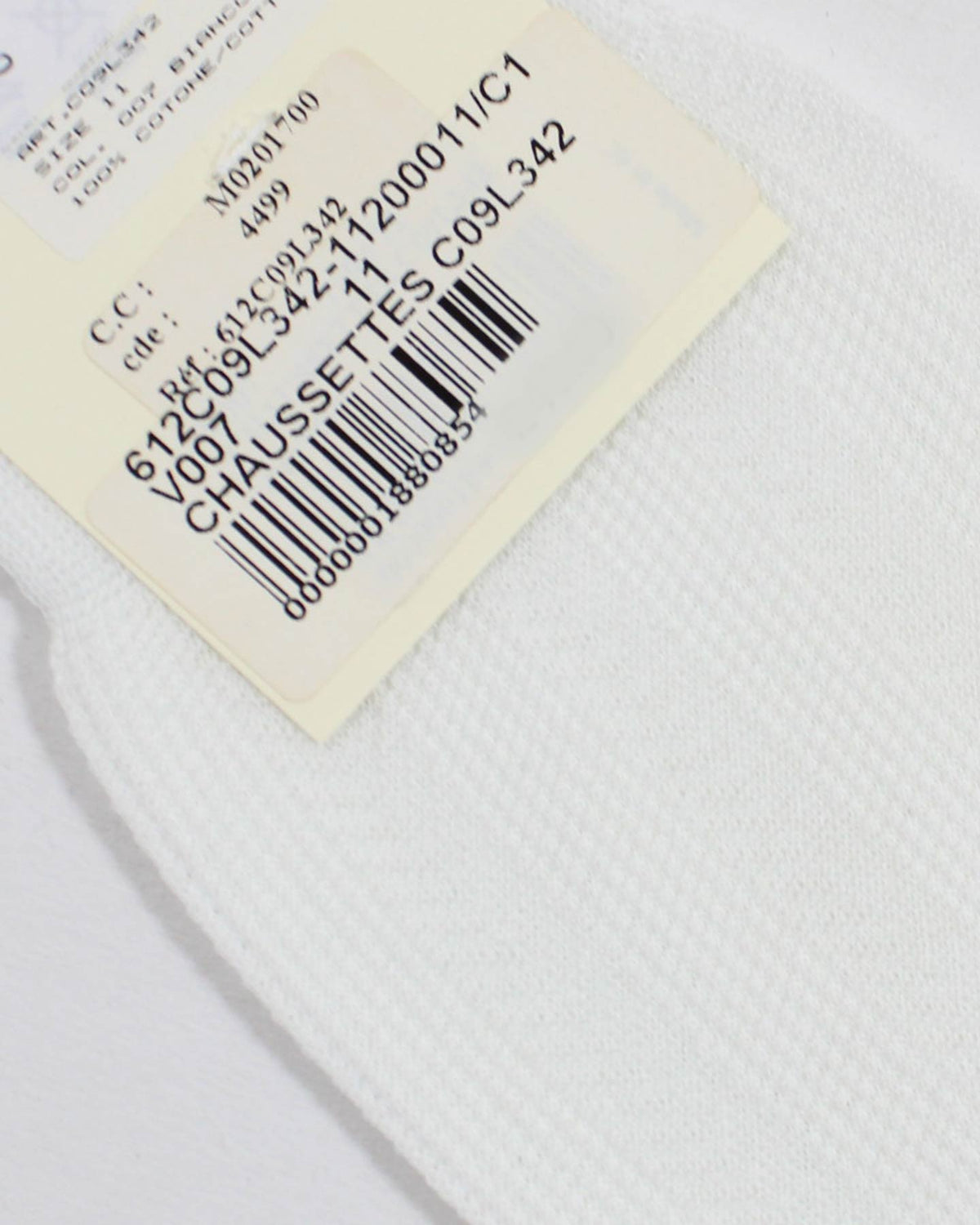 Zilli Dress Socks White US 12 - EU 46 SALE