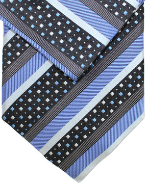 Zilli Tie & Matching Pocket Square Set Stripes