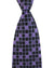 Zilli Silk Tie Purple Geometric - Wide Necktie