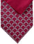 Zilli Tie & Matching Pocket Square Set Magenta Maroon