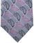 Zilli Sevenfold Tie Blue Pink Paisley - Wide Necktie