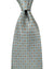 Zilli Silk Tie Gray Orange Micro Pattern - Wide Necktie