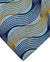 Zilli Silk Tie Blue Royal Blue Orange Swirl - Wide Necktie