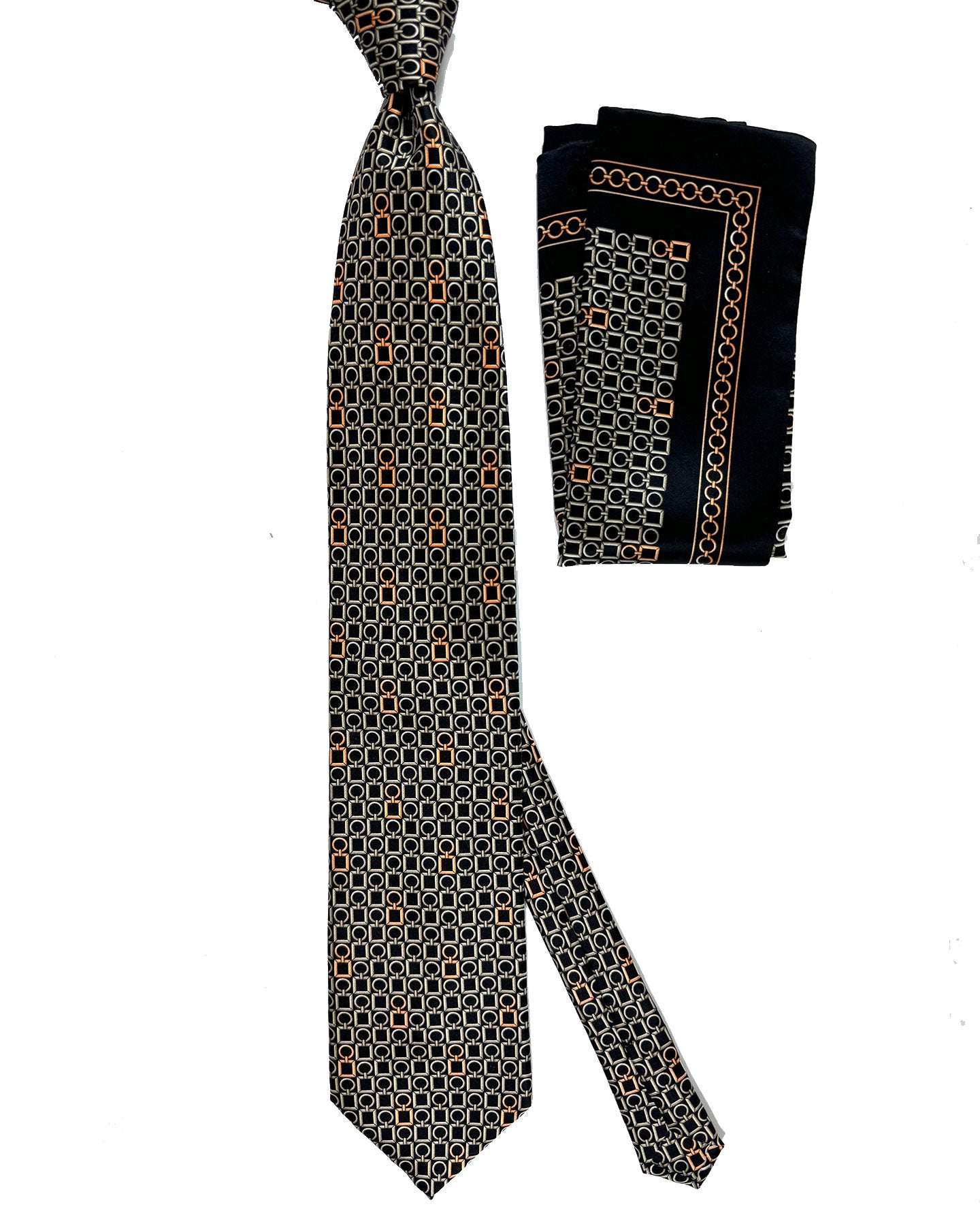 Zilli Tie & Matching Pocket Square Set 