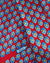 Zilli Silk Tie Red Blue Geometric - Wide Necktie