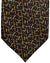 Zilli Silk Tie Black Brown Gold Logo - Wide Necktie