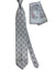 Zilli Tie & Matching Pocket Square Set Gray