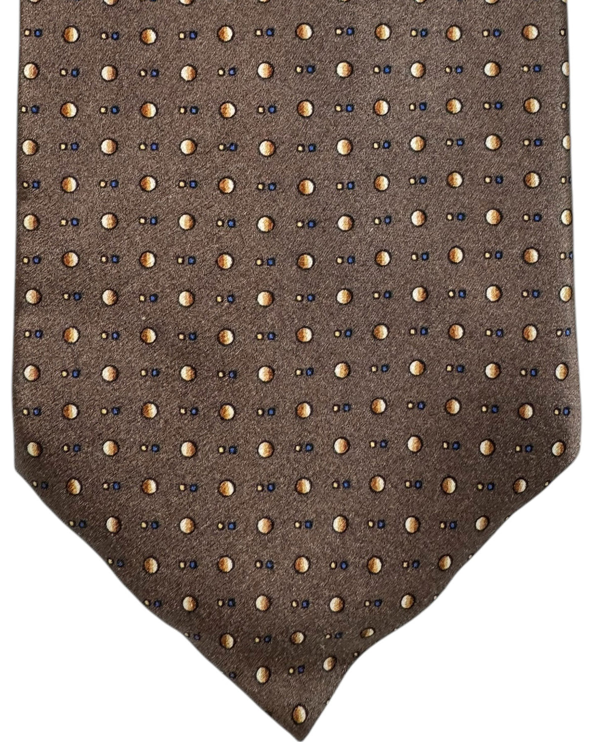 Zilli Necktie Brown Design - Luxury Wide Tie