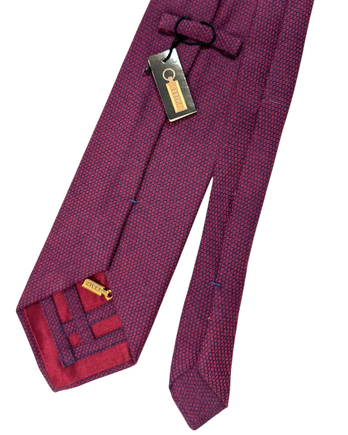 Zilli Necktie Purple Pink - Luxury Wide Tie