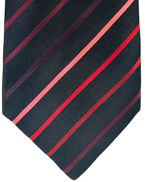 Zilli Tie Black Pink Maroon 