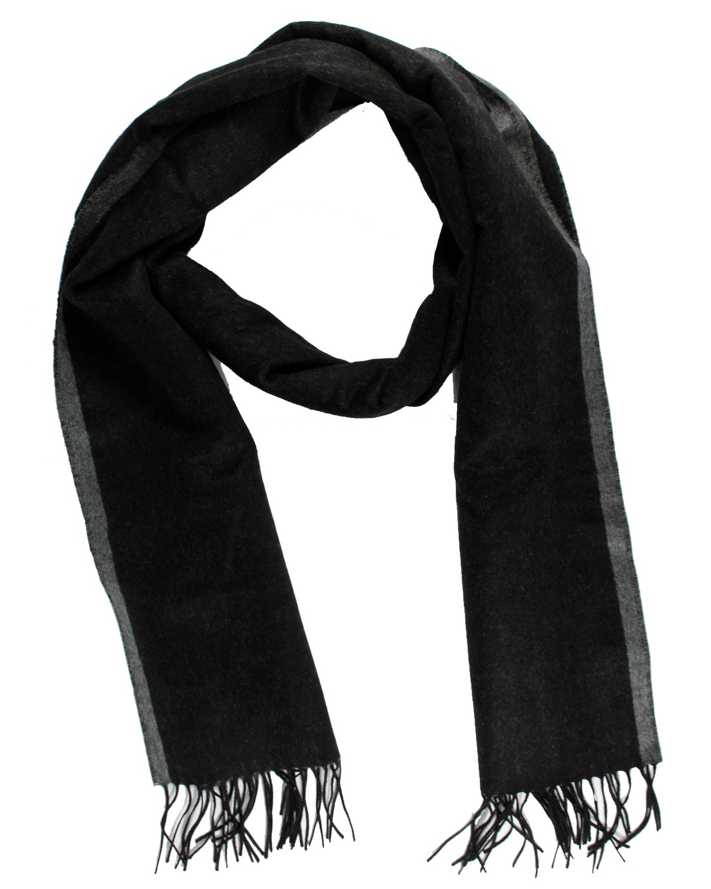 Agnona Scarf Black Gray 