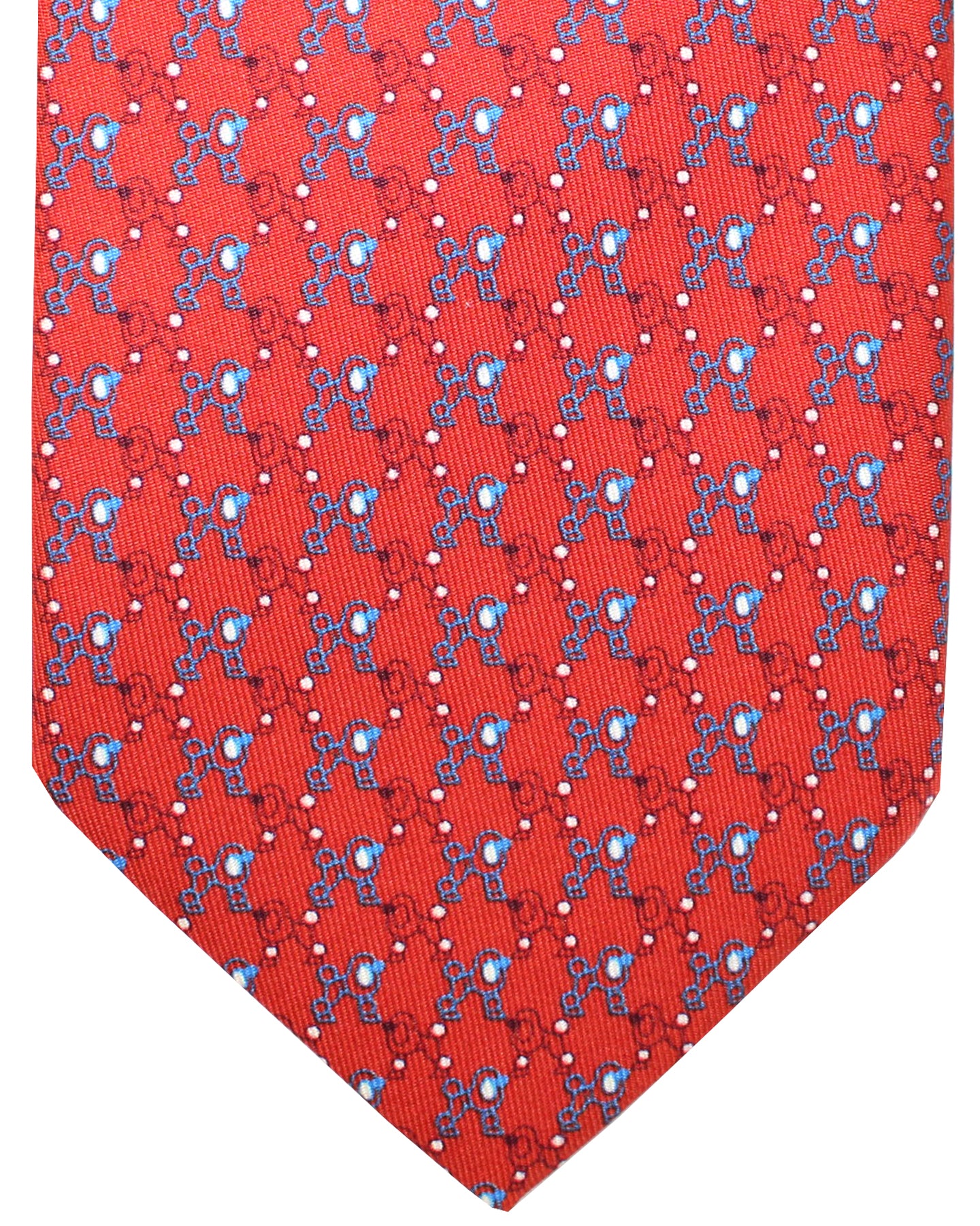 Battistoni Tie Red Poodle