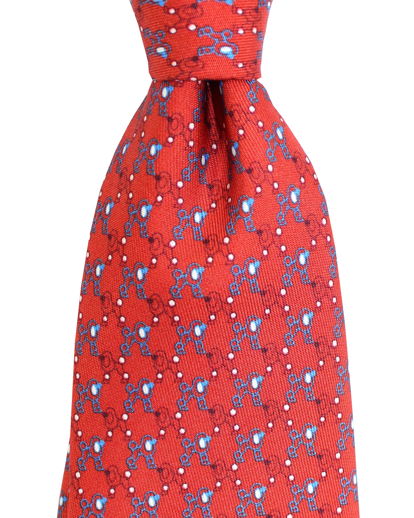 Battistoni Tie Red Poodle