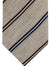 Luigi Borrelli Linen Silk Tie Beige Brown Navy Stripes