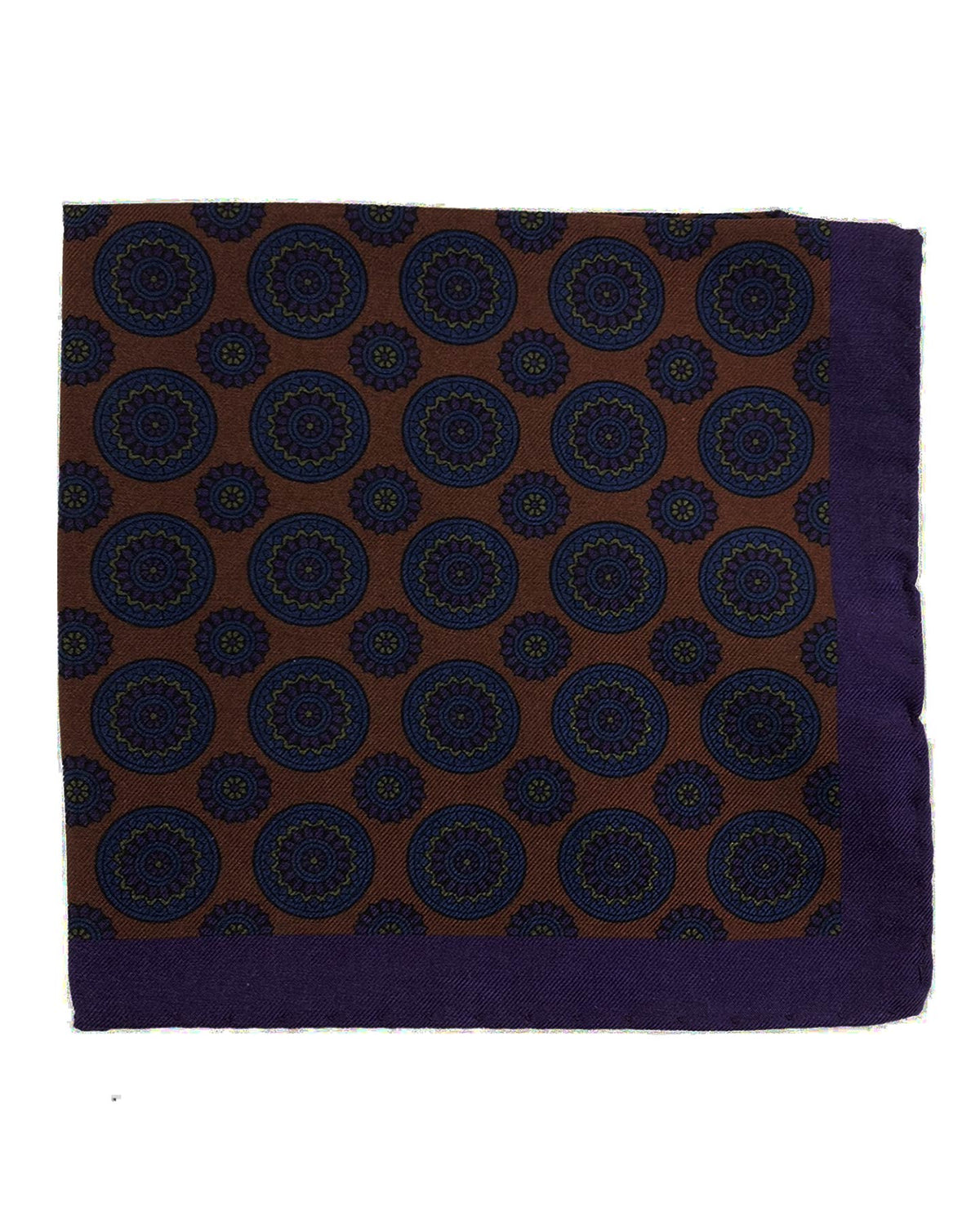 Pocket Square Purple Brown