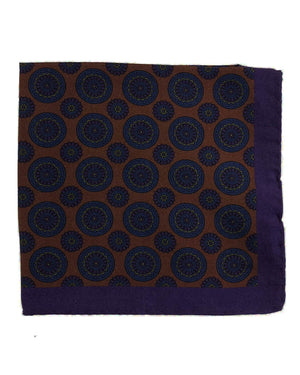 Pocket Square Purple Brown