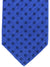 Luigi Borrelli Tie Royal Blue Polka Dots Design Hand Made In Italy