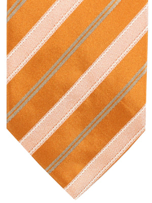 Luigi Borrelli Tie Orange Stripes