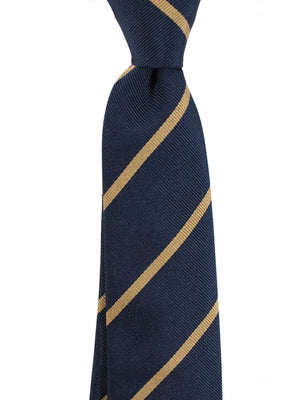 Navy Taupe Stripes Neckwear New