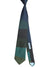 Gene Meyer Silk Tie Dark Green Blue Stripes