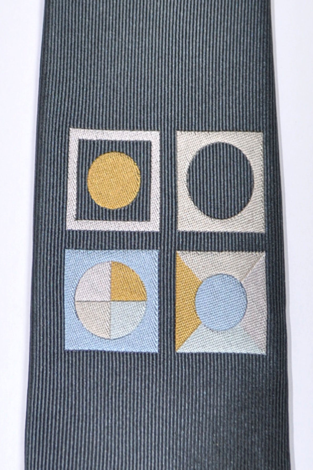 Gene Meyer Tie Gray Squares