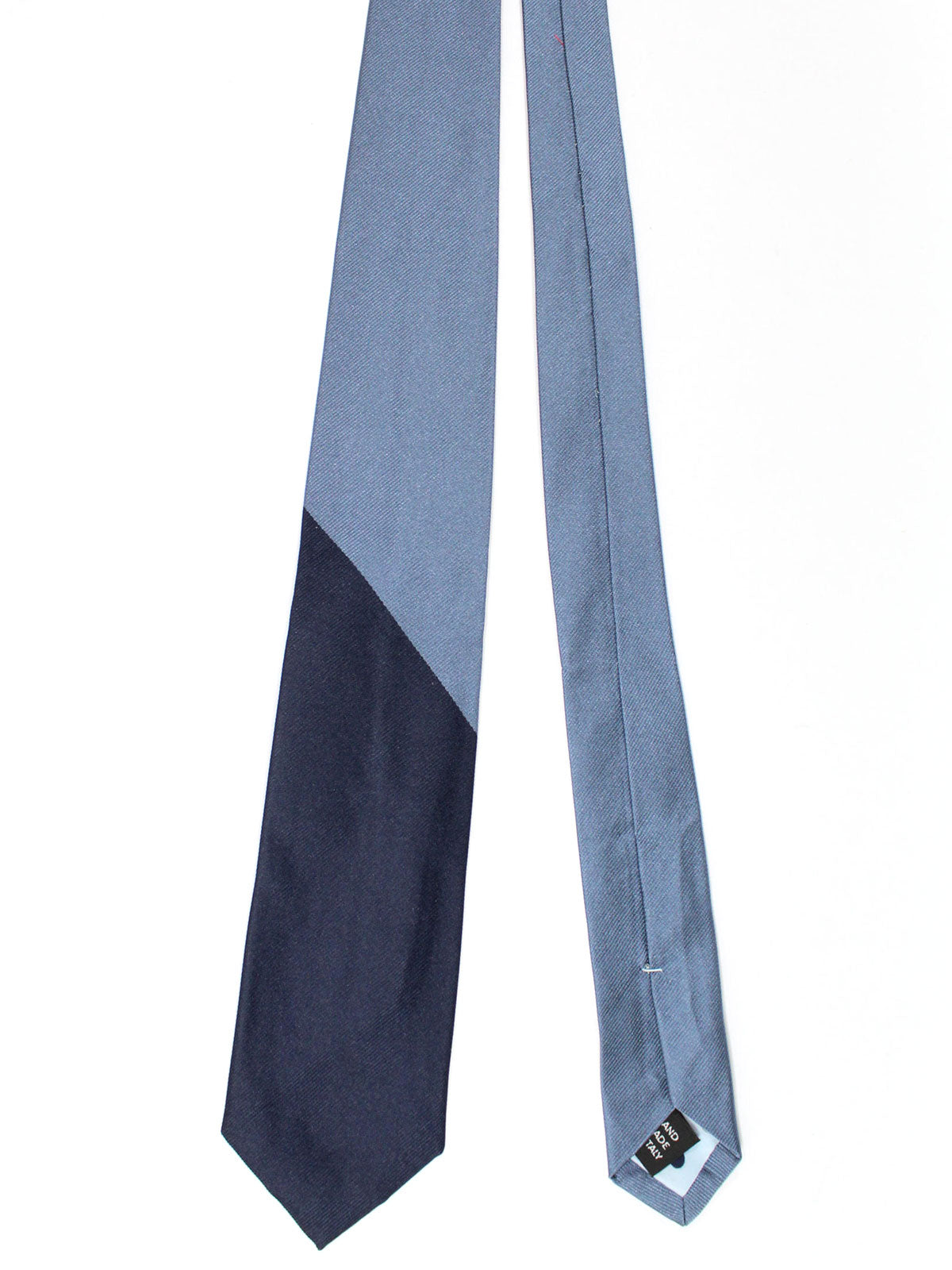 Gene Meyer Silk Tie Gray Blue Design
