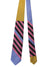 Gene Meyer Silk Tie Pink Lilac Mustard Stripes