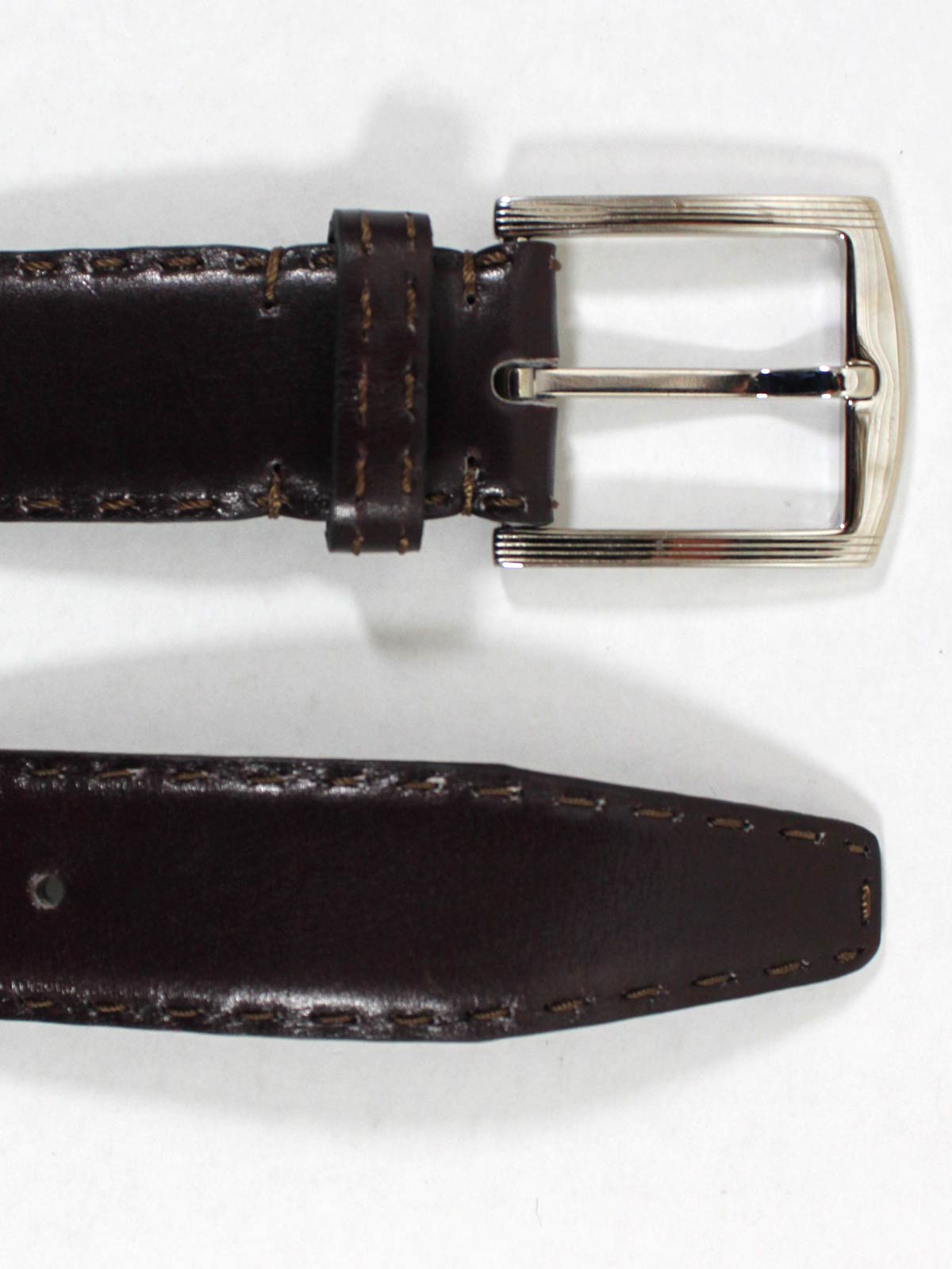 Kiton Men's K Buckle Leather Belt
