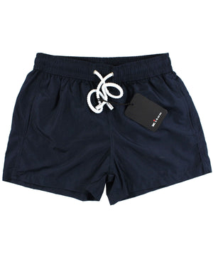 Kiton Youth Swim Shorts 10 Navy Solid