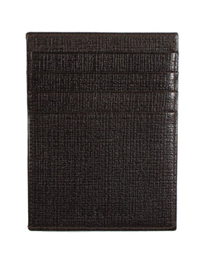 Kiton Men Credit Card Holder - Brown Leather Wallet SALE