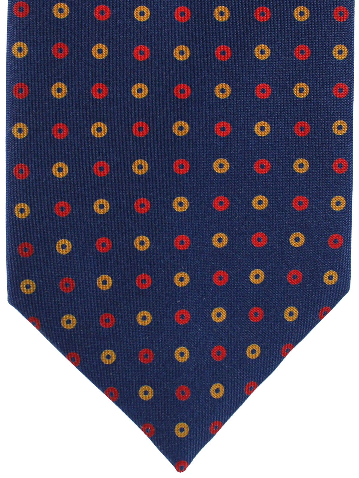 E. Marinella Tie Dark Blue Red Olive Circles