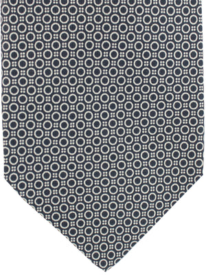 E. Marinella Silk Tie Gray Geometric