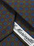 E. Marinella Silk Tie Brown Navy Green Geometric - Narrow Necktie