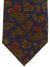 E. Marinella Silk Tie Brown Green Paisley