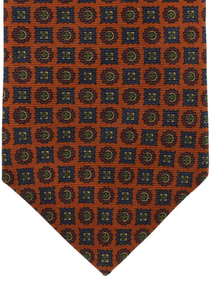 E. Marinella Tie Brown floral