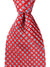 Stefano Ricci Tie Red Blue Geometric - Pleated Silk