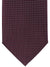 Ermenegildo Zegna Silk Necktie Maroon Black Silver Micro Check