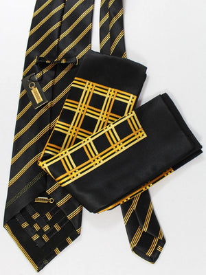 Zilli authentic Extra Long Tie & Matching Pocket Square Set