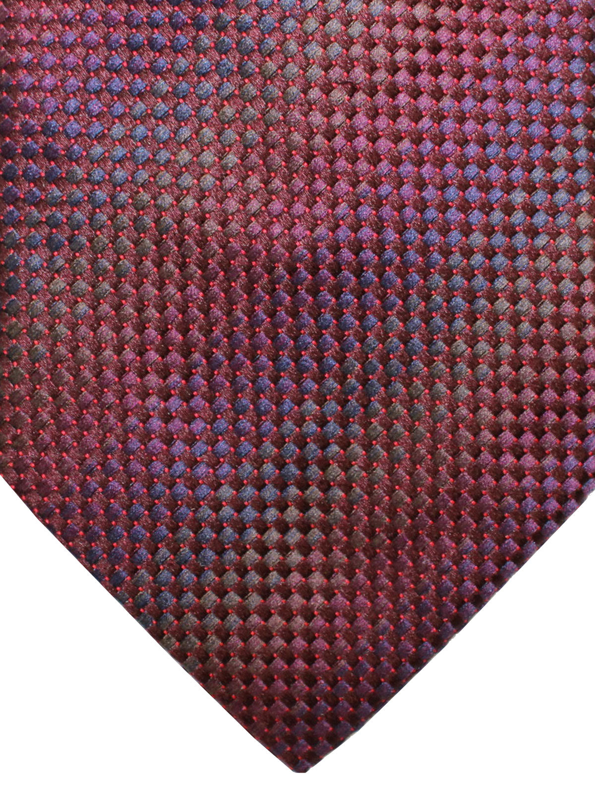 Zilli Necktie Maroon Black Purple Design - Wide Necktie
