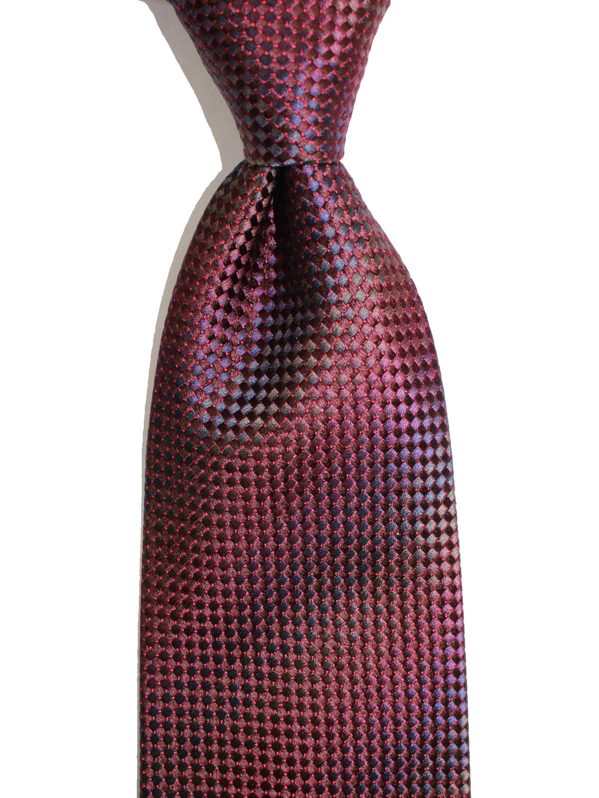 Zilli Necktie Maroon Black Purple Design - Wide Necktie
